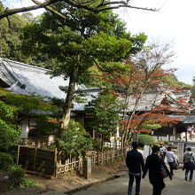 ケーブルカーの駅から社殿へ