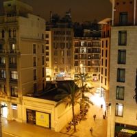 チェックイン後バルコニーから撮影