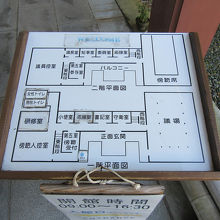館内見取図、”小使”なんて久々に目にする言葉です