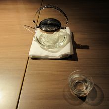日本酒の酒器もキラキラ、SFC特典で無料になりました