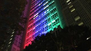 ライトアップされていました