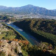 苗木城から見る木曽川も最高