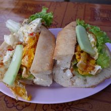 オーダーしたサンドイッチ