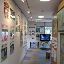 ダムサイトの資料館には様々な展示があります