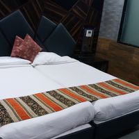 ベッドはシングルがくっつけて置いてありました