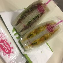 しょうが焼きサンドとかぼちゃサンド