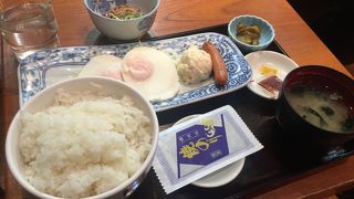 目玉焼き定食！