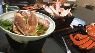 冬の蟹と温泉