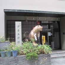 前に虎がいます