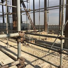 テラスは工事中