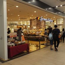 駅の北側の商店街部分です。