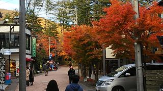 雰囲気のある通りです。
