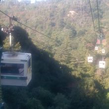 榧駅までのロープウエイです