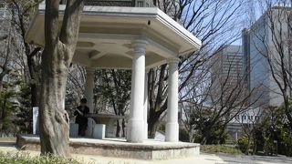 新宿公園の小高い丘に