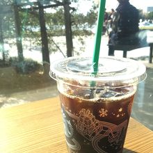 景色を見ながら休憩