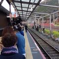 紅葉の嵯峨野トロッコ列車に乗ってきました。