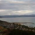 富山湾を見張らせる雨晴の高台上