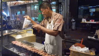 串焼きを買って帰る