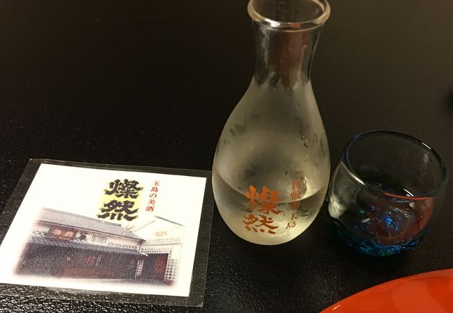 岡山駅東口にある会席料理店 藤ひろで、岡山の焼酎、日本酒を楽しみました。