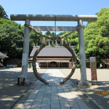 茅の輪と常盤神社 