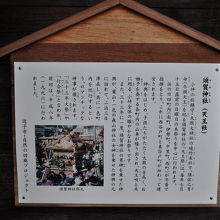 須賀神社案内板