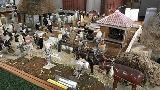 人形で当時の暮らしを知ることができます