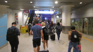 エスカレーターが稼働していませんでした