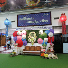 記念写真コーナーがあり…