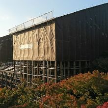 改修中の清水の舞台