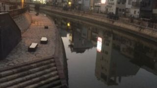 博多らしい光景の川