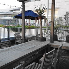 気持ちの良いテラス