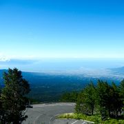 富士山登山口に行く道路