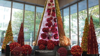 花のクリスマスツリー