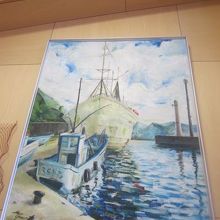 神恵内港を描いた美しい絵画も！