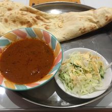 マトンカレーのランチセット