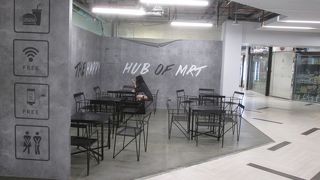 メトロモールに休憩エリアがありました