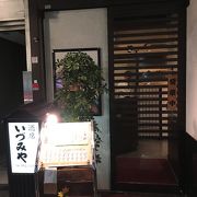 八重洲口の裏道にある居酒屋