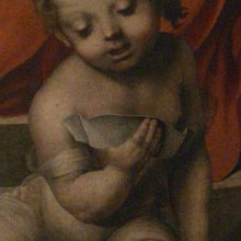 絵画切り取り・・鑑賞の合間に可愛い表情に癒される