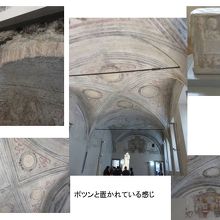 ピエタの展示室は傷病兵を収容する為に使われていた旧病院あと