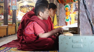 少年僧の修行が見れる