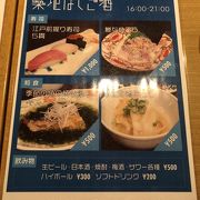 魚が美味しい日本食店