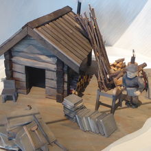 博物館にはこの地の生活も説明されていました