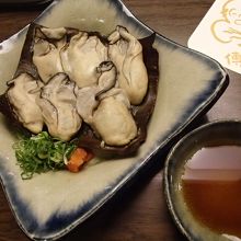 牡蠣の昆布焼き