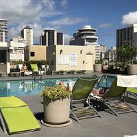 ８階にあるプールデッキ