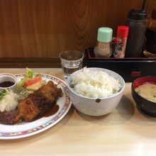 ご飯大盛りにしました。