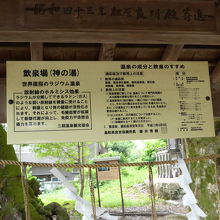 飲泉の表示
