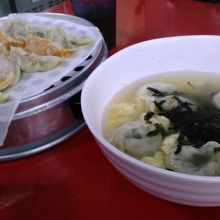 マンドゥ盛り合わせとタラのスープ