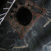 見上げれば、あそこが大仏様の頭の部分ですね