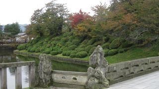 米沢城址の公園