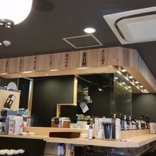 カウンター周辺